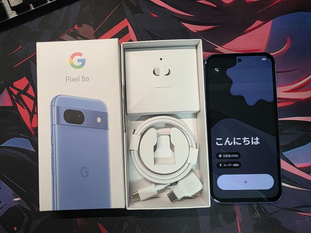 Google Pixel 8a 本体 青