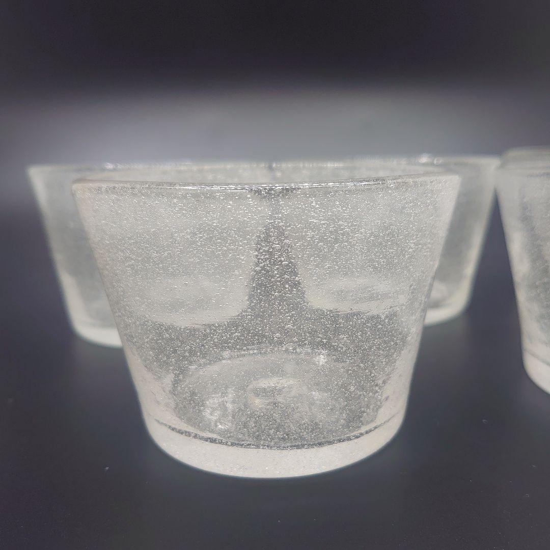 【倉敷ガラス】小谷眞三作 吹きガラス 小鉢 伍客セット
