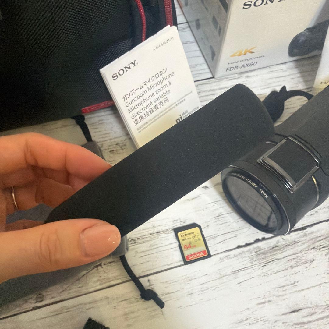 美品☆Sony FDR-AX60 4K ハンディカム　豪華セット☆