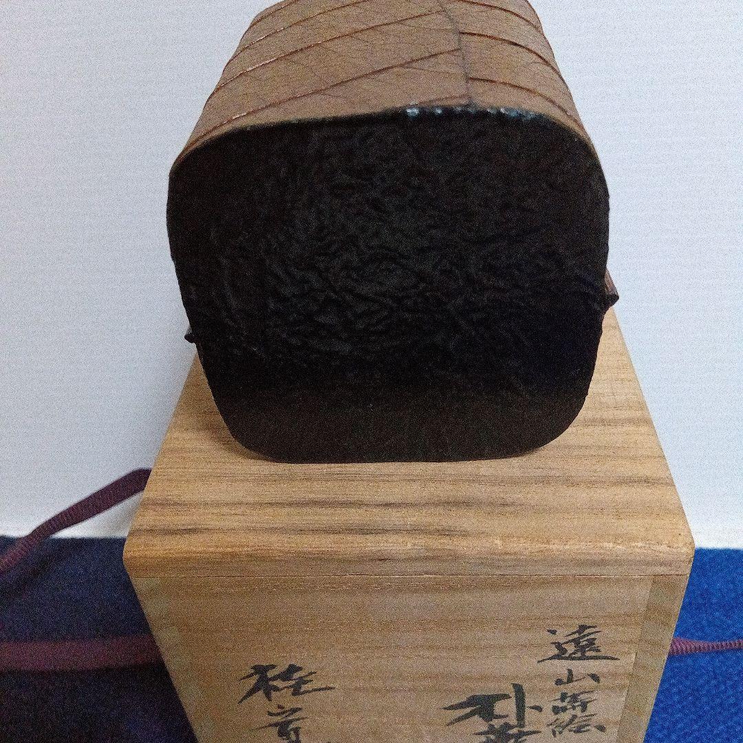 茶道具 桂寛作 朴葉茶器 遠山蒔絵 共箱付き 漆器 棗