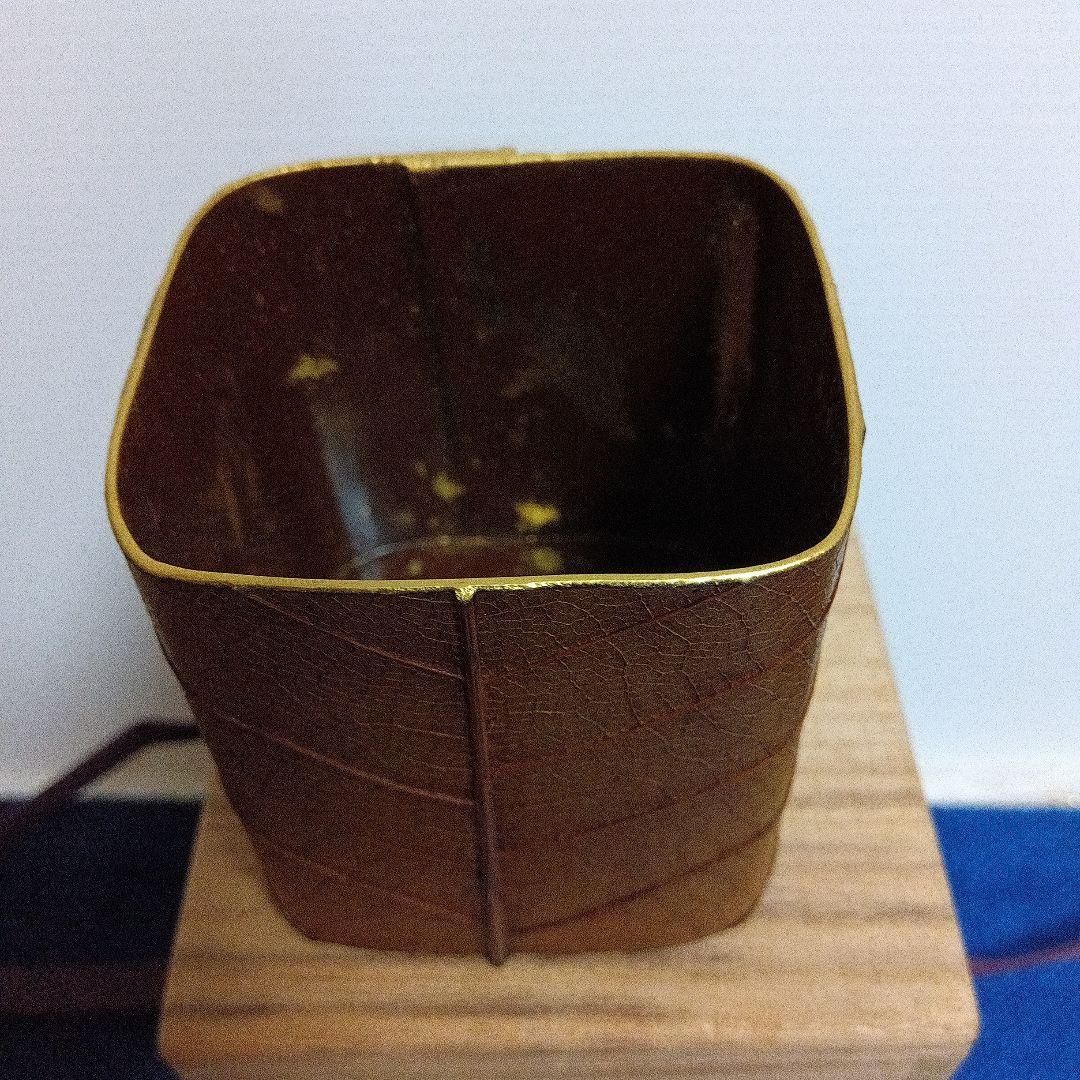 茶道具 桂寛作 朴葉茶器 遠山蒔絵 共箱付き 漆器 棗