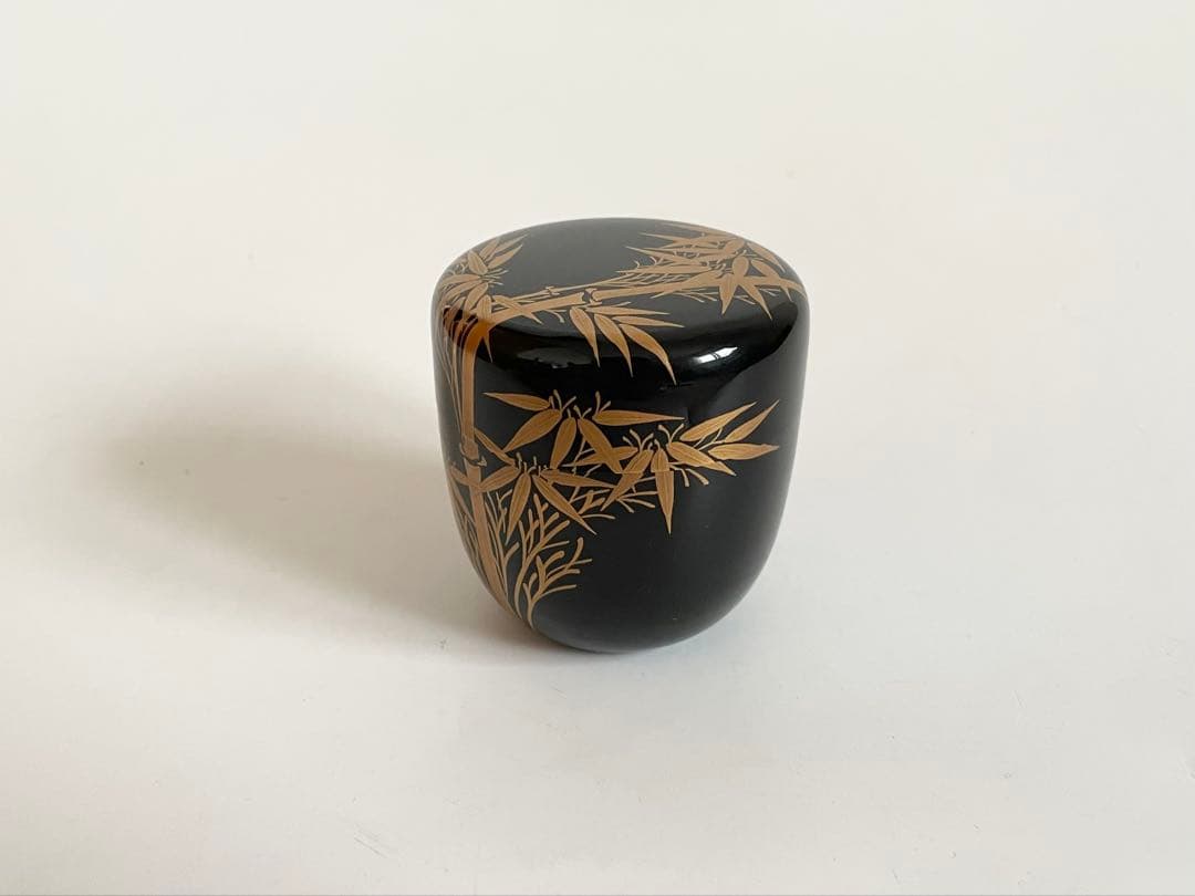 茶道具　輪島塗　棗　竹蒔絵　棗　茶入　共箱