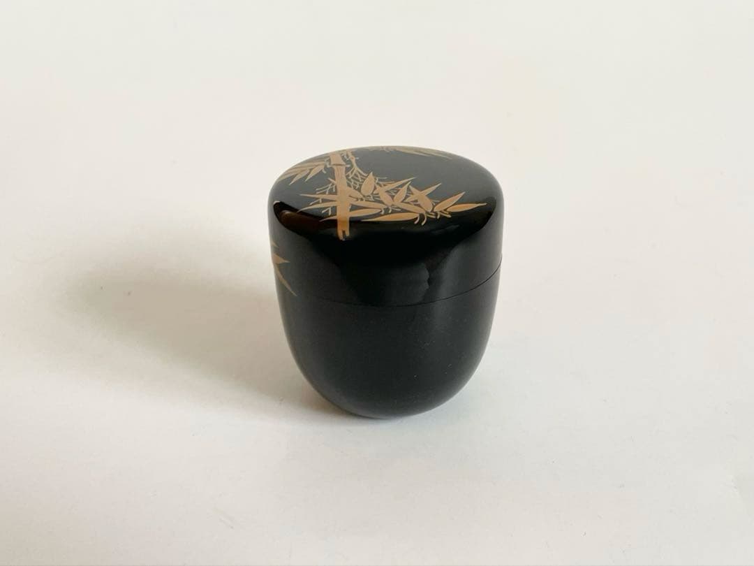 茶道具　輪島塗　棗　竹蒔絵　棗　茶入　共箱