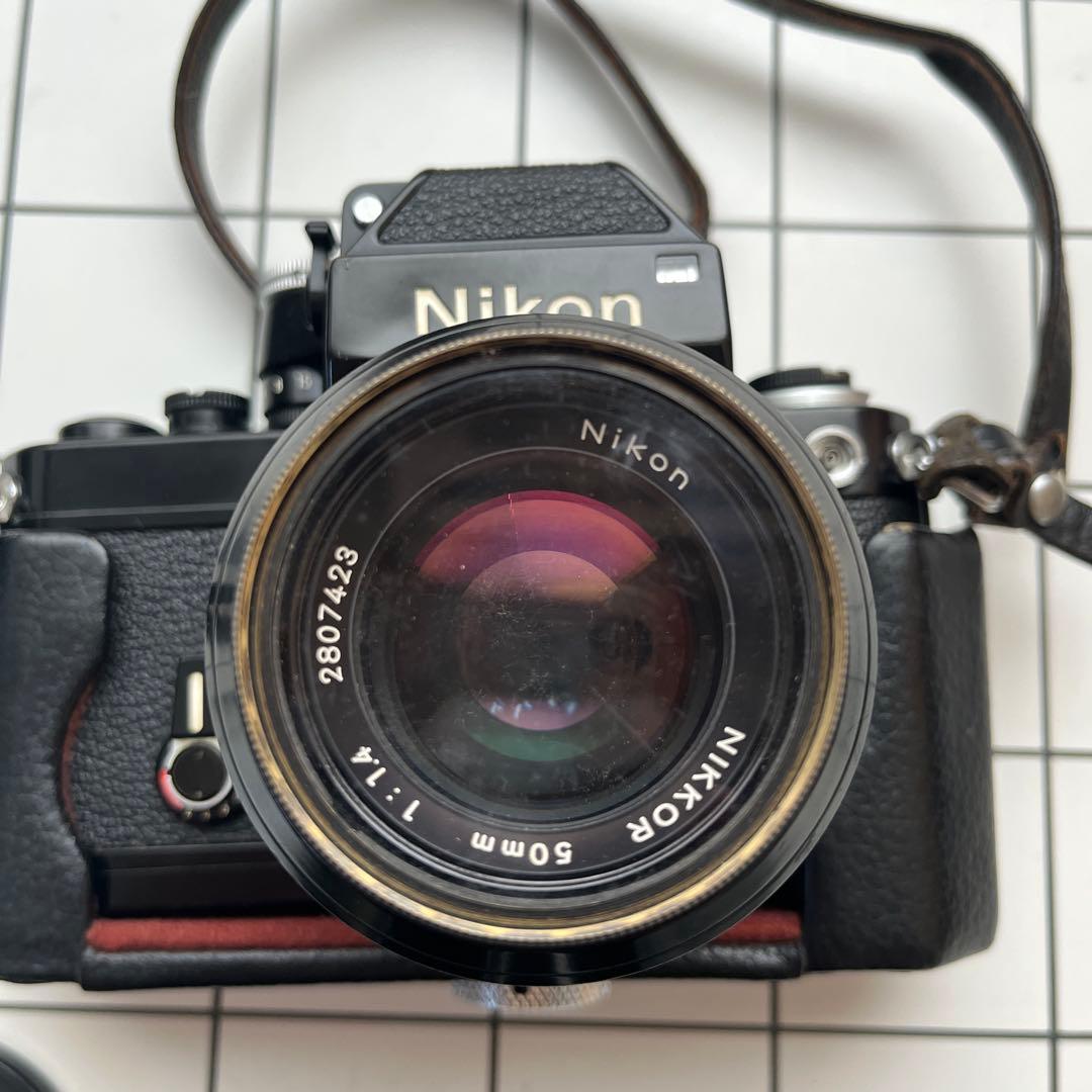 Nikon F2 Photomic+ 50mm F1.4 動作品　カバー付き