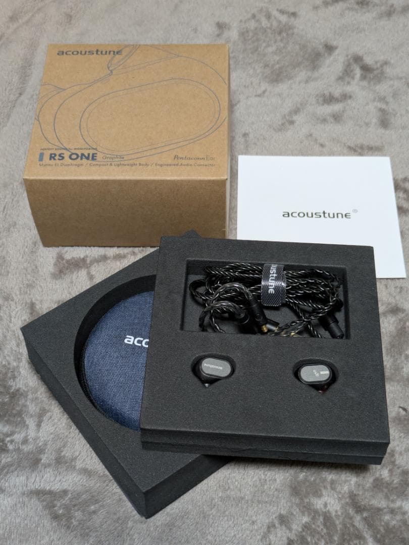 Acoustune モニターイヤホン RS ONE Graphite