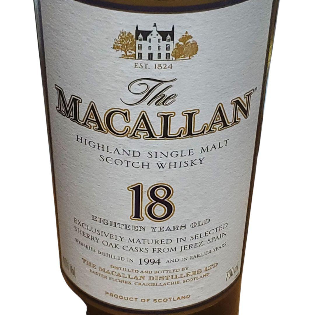 マッカラン 18年 1994 旧ボトル シェリー 極美品 The Macalla