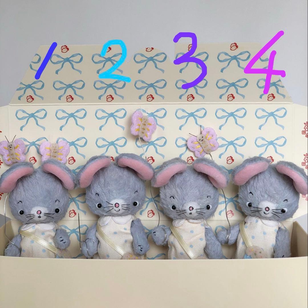 春の仔鼠 アーティストベア 海外作家様 ハンドメイド ぬいぐるみ マウス