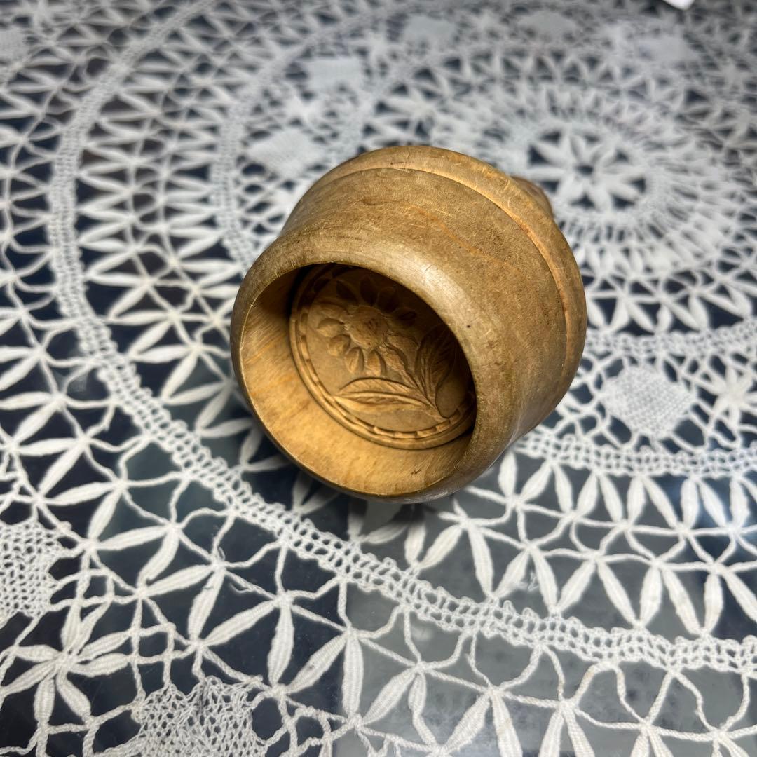 Vintage wooden butter mold /バター型ひまわり刻印