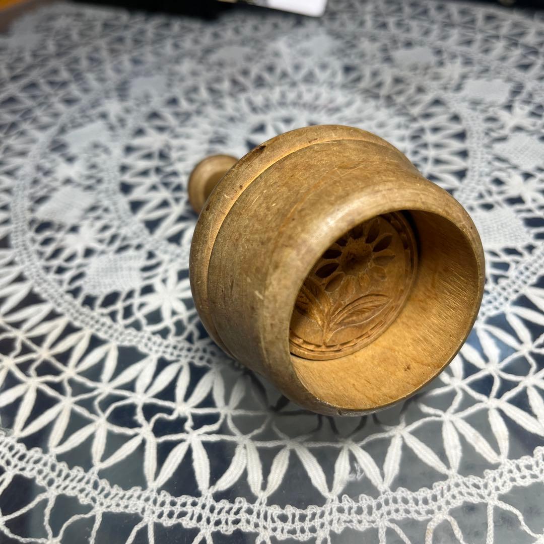 Vintage wooden butter mold /バター型ひまわり刻印