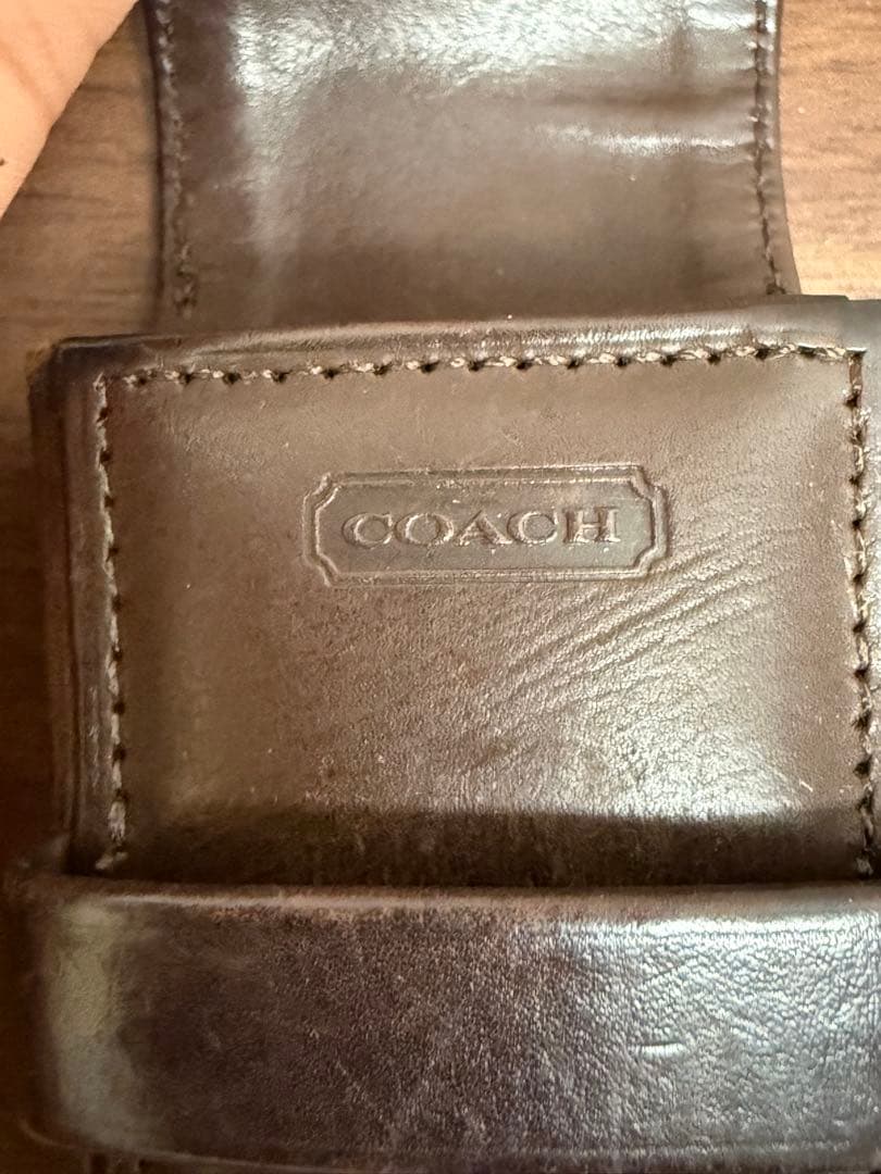 【送料込み】coach コーチ　レザーペンケース　電子タバコケース　筆箱