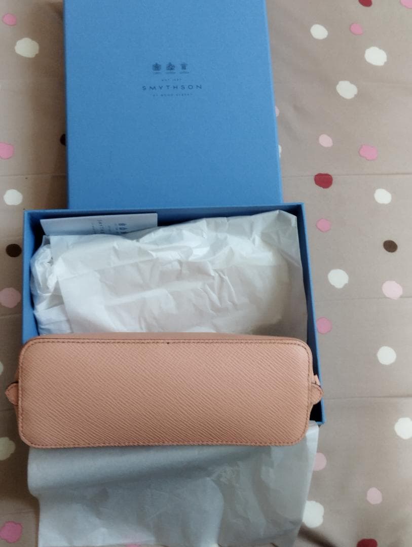SMYTHSON Panamaレザー コスメチックケース