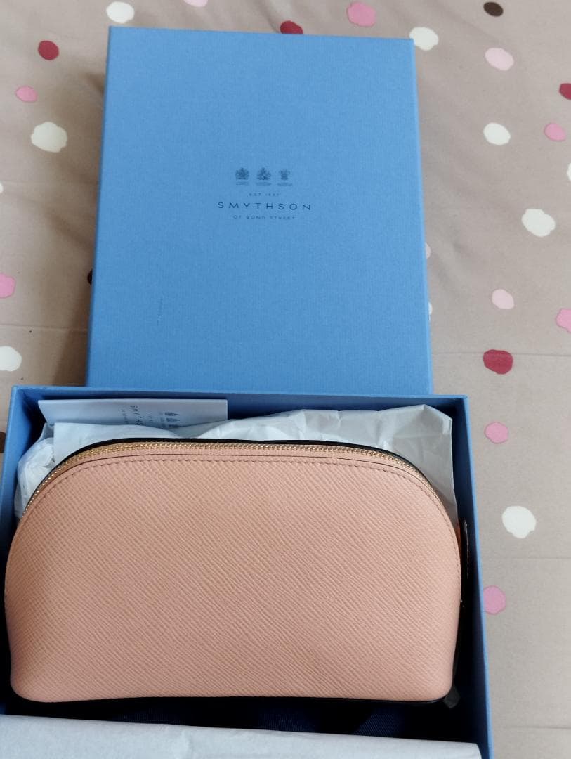 SMYTHSON Panamaレザー コスメチックケース