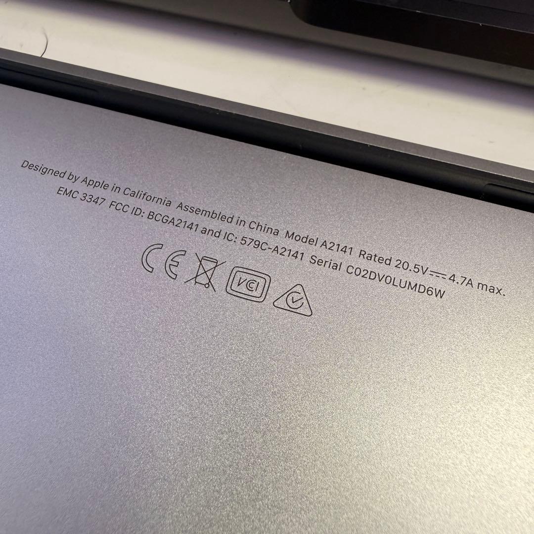 MacBookPro i9搭載 32GB/2TB 美品
