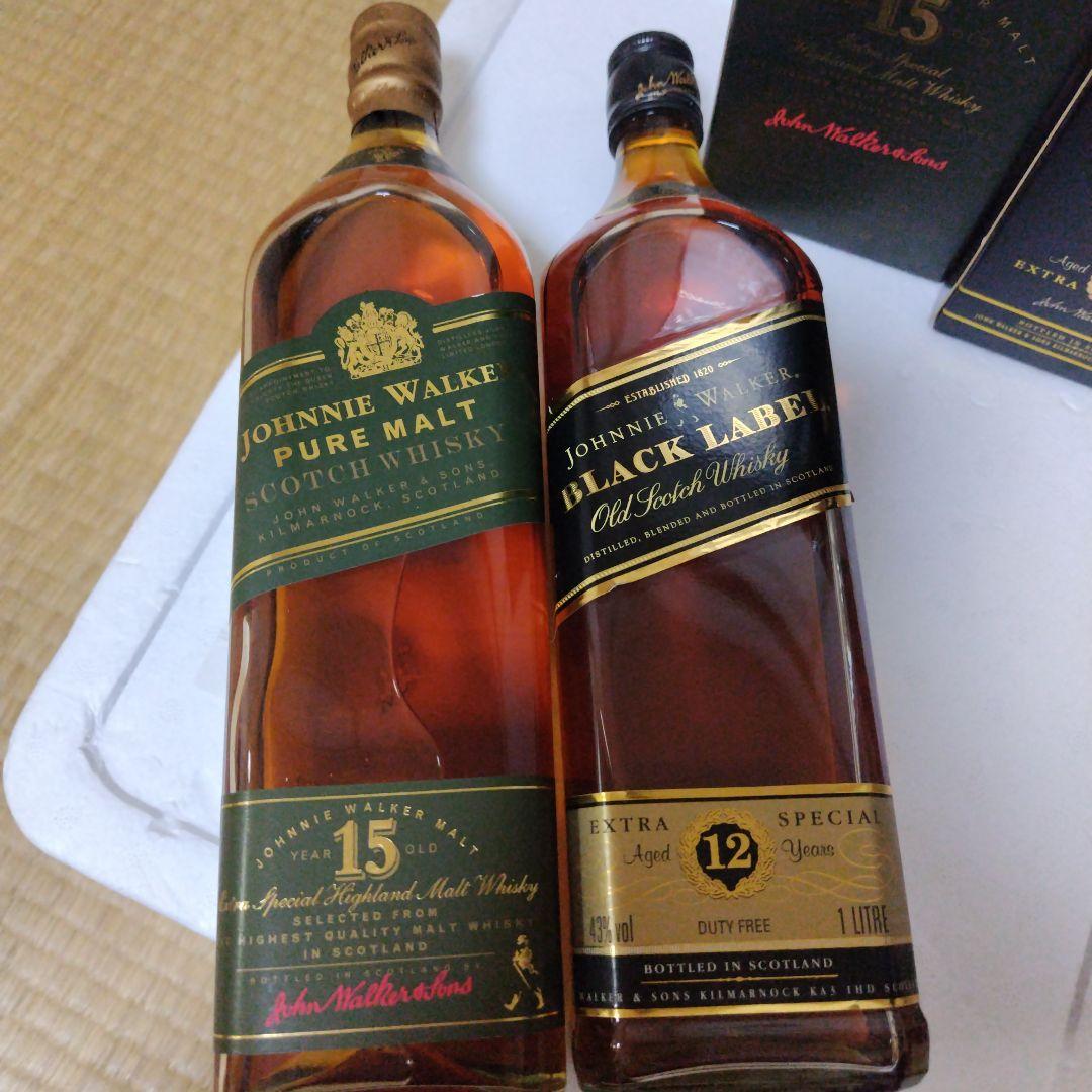 JohnnieWalkerPureMalt15年BlackLabel12年