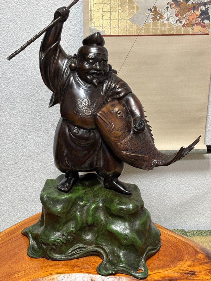 恵比寿様 60cm 8.5kg 銅製 置物