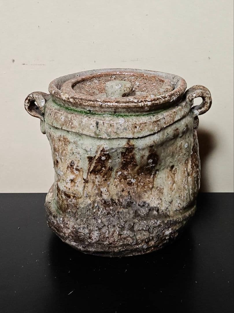 古伊賀水指　江戸時代　茶道具　古窯　古美術