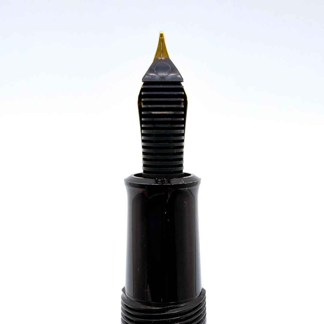 Pelikan ペリカン スーベレーン 万年筆 F 細字 緑縞 ピストン 美品