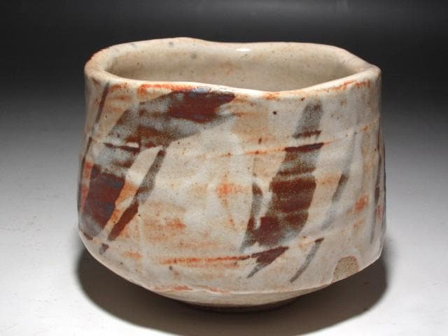 ☆　鈴木蔵　志野茶碗　「輪花」　☆y670
