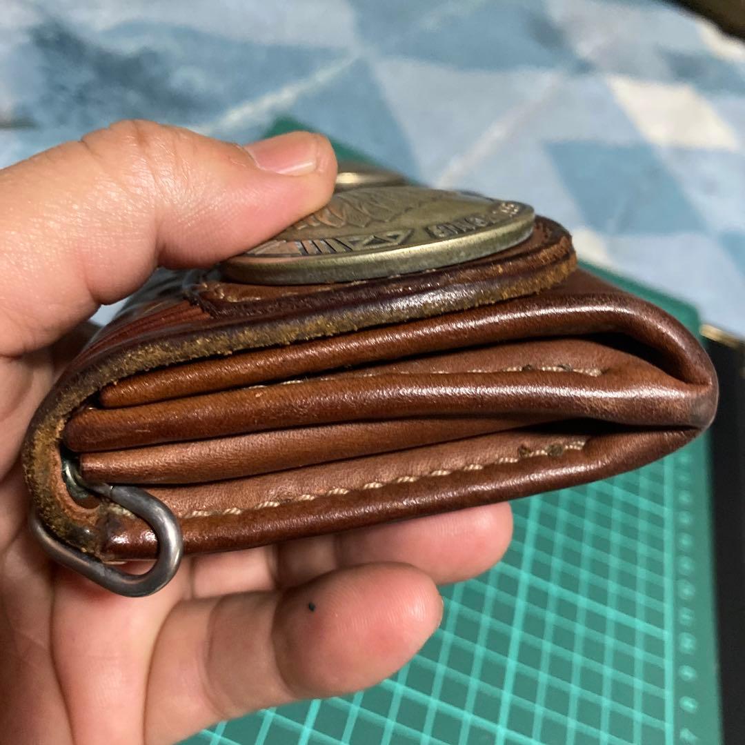 RED MOON 長財布　特大コンチョ　インディアン　