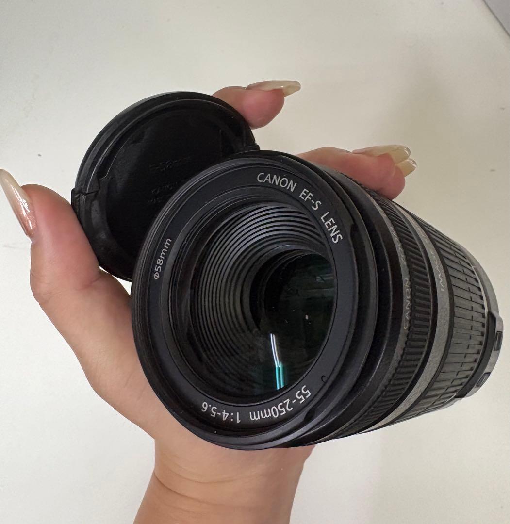 【美品】Canon EF-S55-250mm f/4-5.6 IS レンズ