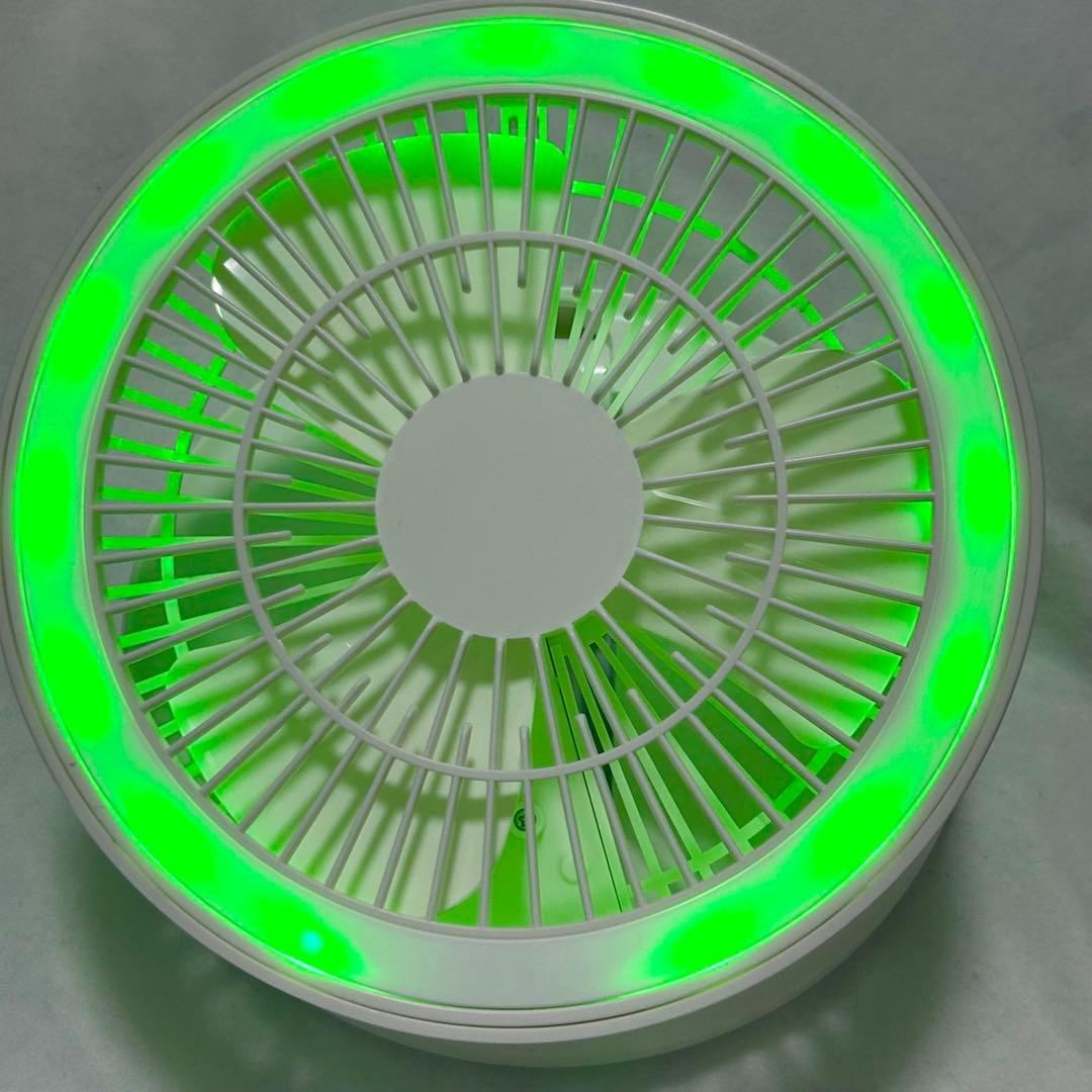 扇風機❤️サーキュレーター リモコン付き ライト付き 折り畳み式 省エネ タイプC