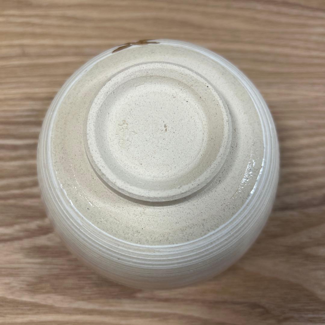 京焼 中山喜白 金彩 色絵 三猿　刷毛目 茶碗 抹茶碗 茶道具　見猿聞か猿言わ猿