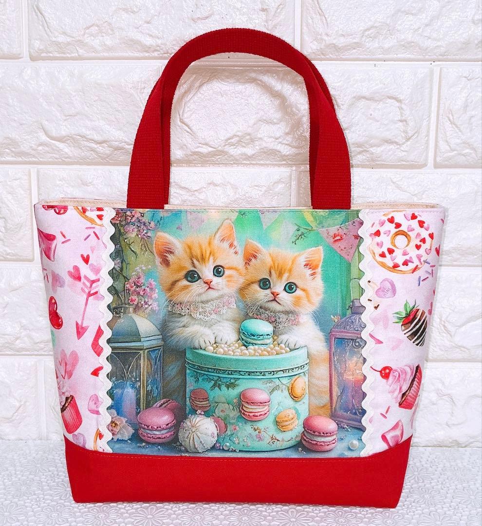 ミニトートバック&ポーチ♡にゃんこ