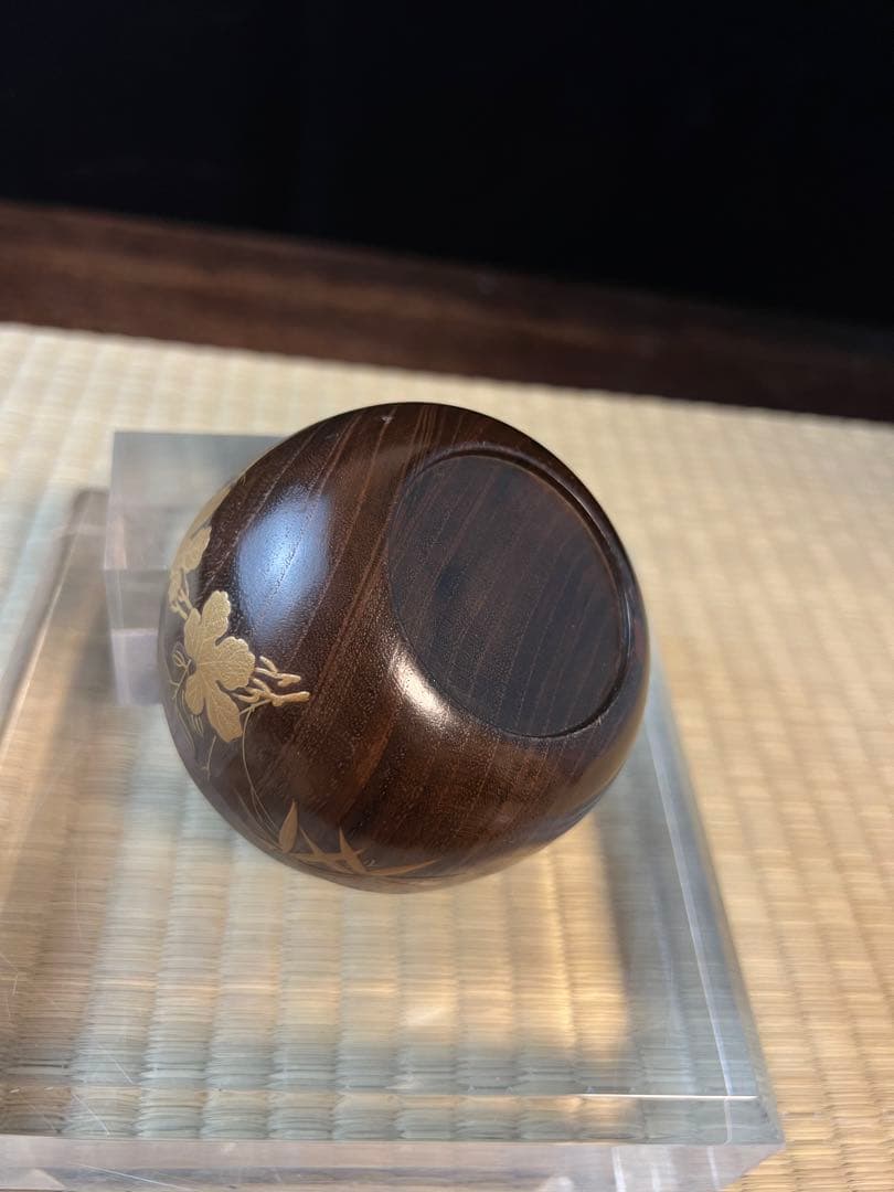金箔装飾 木製 茶道具 棗　骨董　金蒔絵　共箱 香合 茶碗　香道具　工芸品