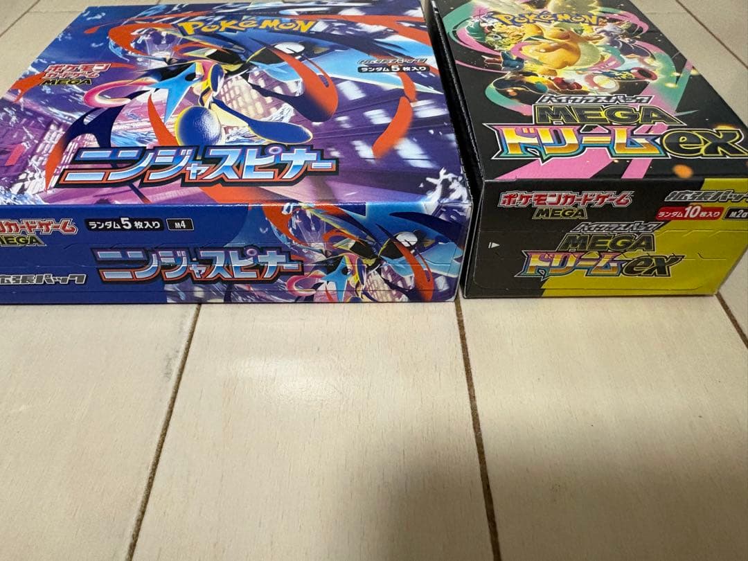 ポケモンカードゲーム ニンジャスピナー&MEGAドリームex シュリンク無し