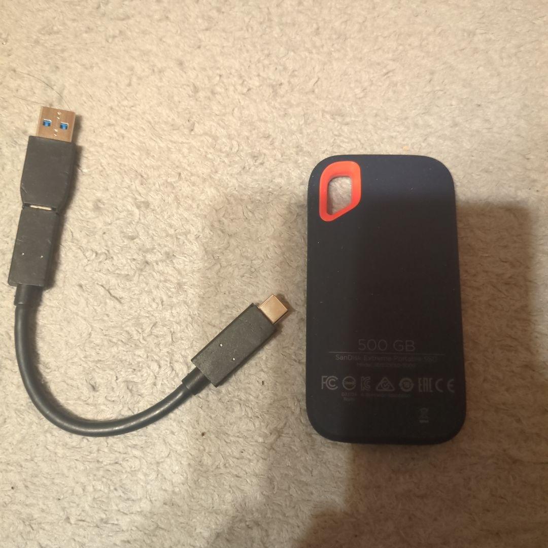 SanDisk 500GB 外付けSSD　SDSSDE60-500G