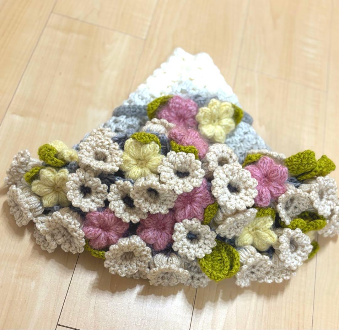 エミリー*プロフ見て下さい♪　花束ブランケット　フラワーブランケット