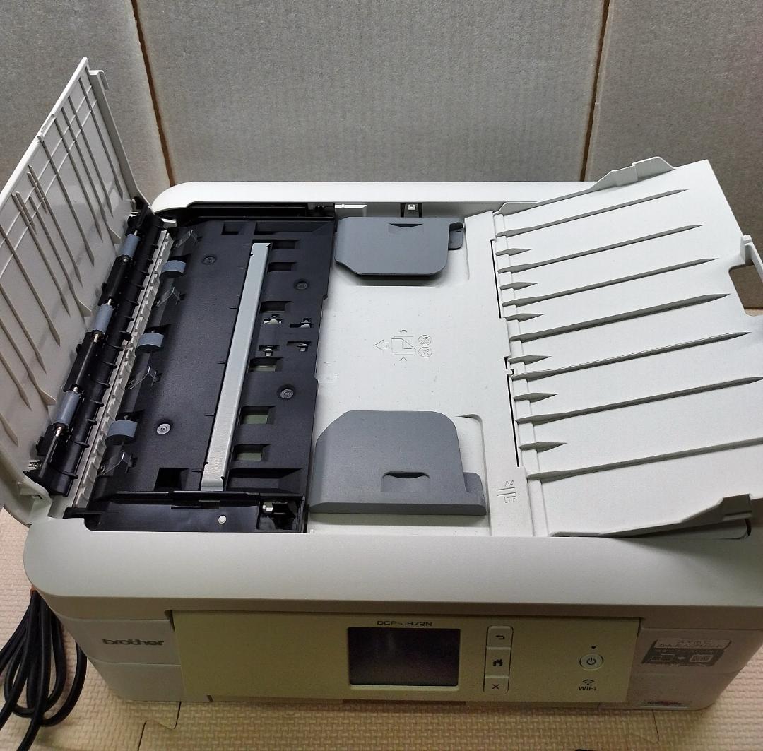 DCP-J972N ブラザー ホワイト　純正カートリッジに互換インク満タン付き