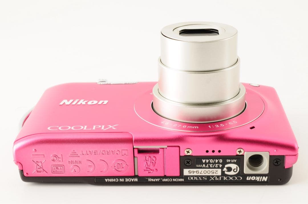 【美品】 Nikon ニコン COOLPIX S3300 ピンク