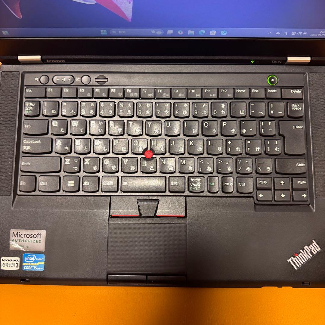 Lenovo ThinkPadT430 ssd換装 12GB Win11Pro