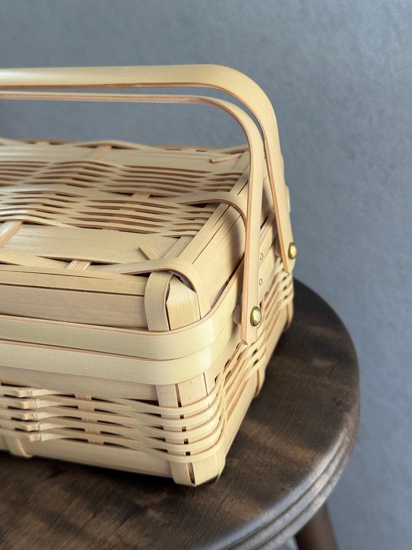 おじろ角物店 ちいさいかご 未使用品