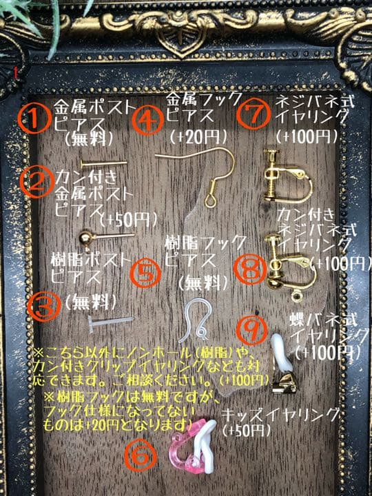 MOONくん専用♡秋色feather ハンドメイドピアス イヤリング