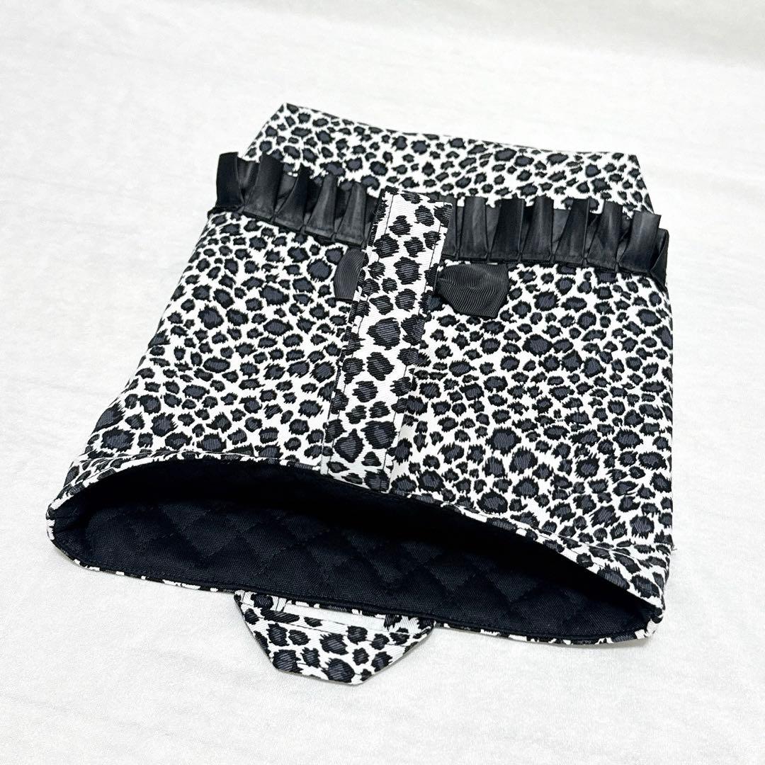 モノトーン×ヒョウ柄★女の子　入園入学３点セット★