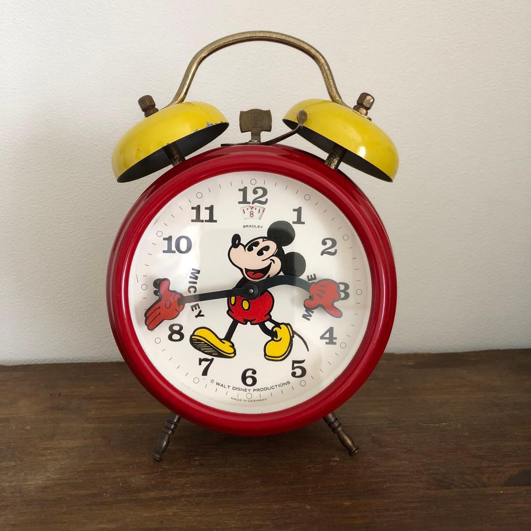 ヴィンテージ　BRADLEY MICKEY MOUSE 置き時計　ミッキーマウス