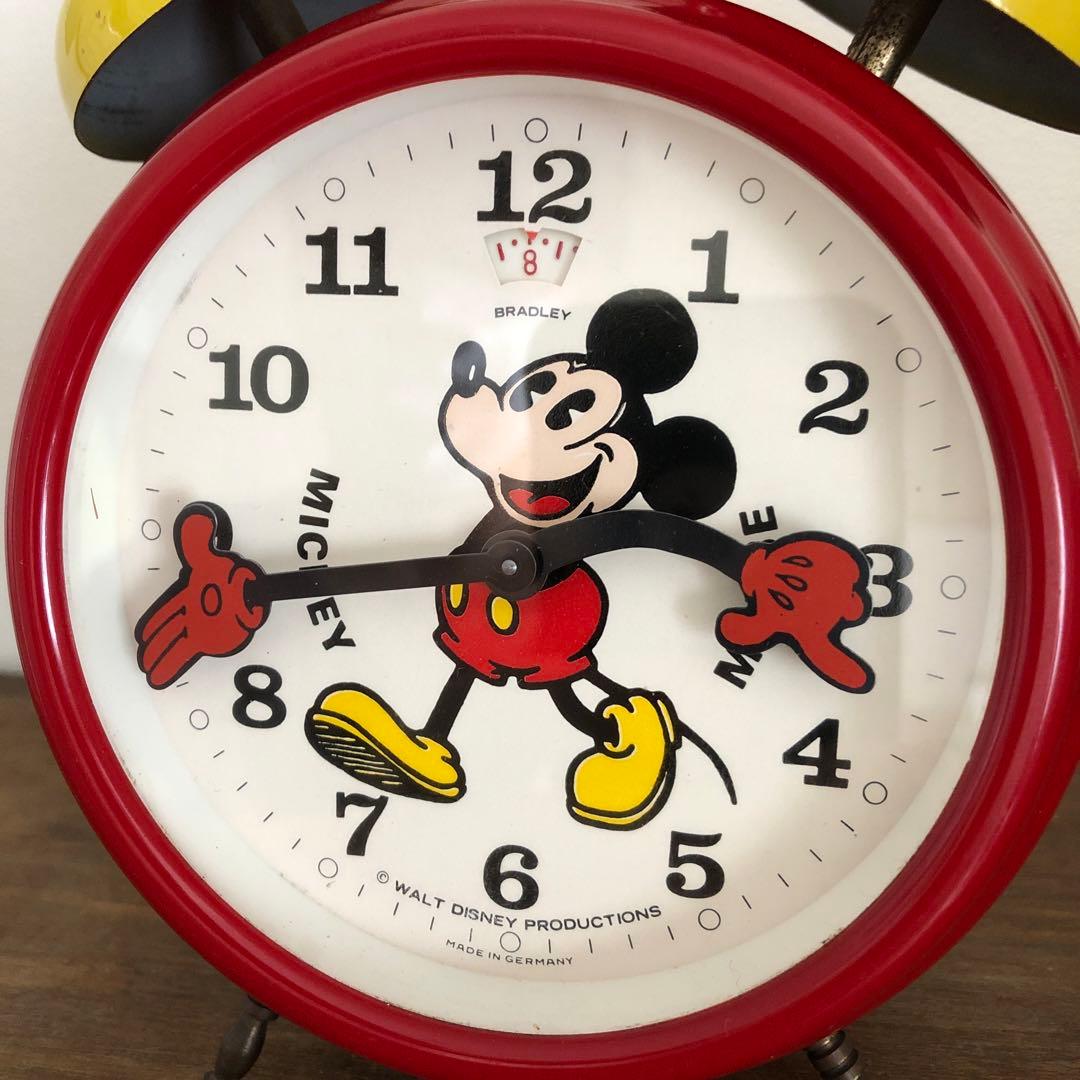 ヴィンテージ　BRADLEY MICKEY MOUSE 置き時計　ミッキーマウス