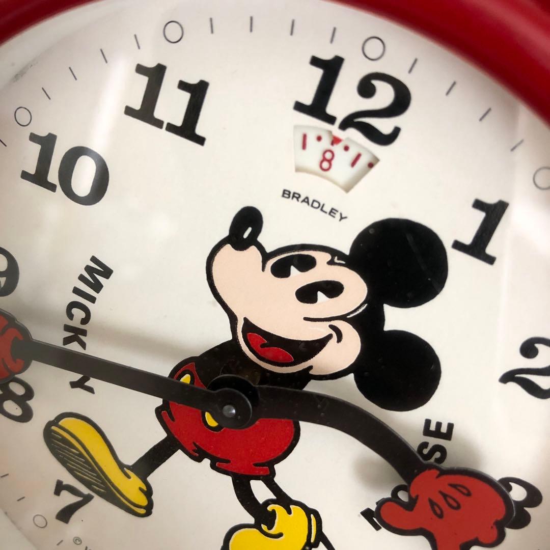 ヴィンテージ　BRADLEY MICKEY MOUSE 置き時計　ミッキーマウス
