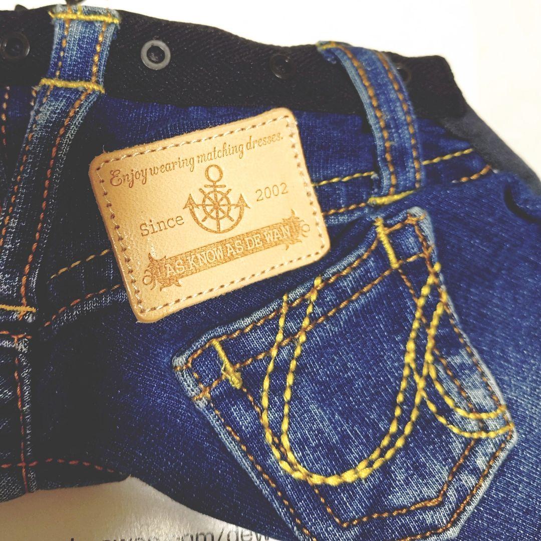 定番a刺繍カットデニム新品未使用　asknowasdewan アズノウアズデワン