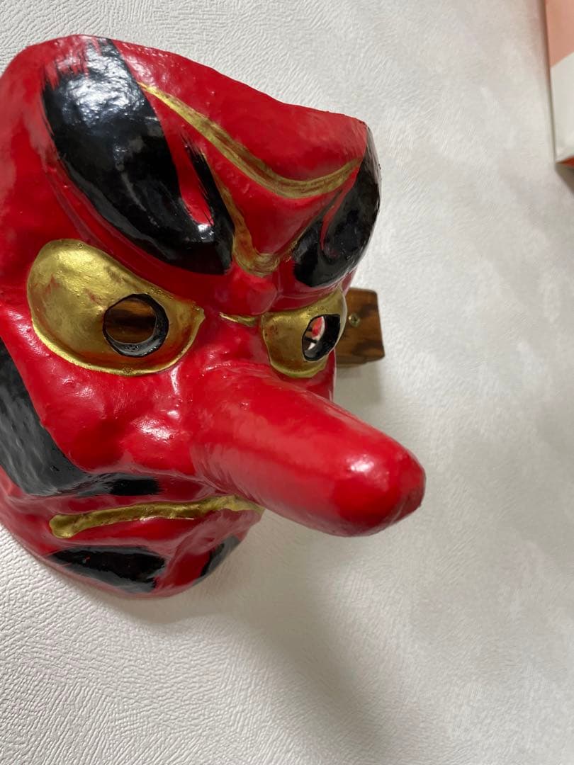 天狗　お面　和紙作り　お値下げ