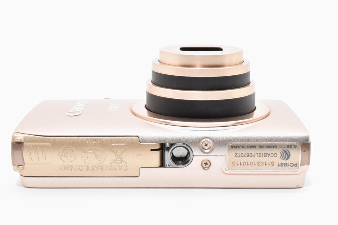 超美品 キヤノン IXY 430Fコンパクトデジタルカメラ ゴールド Canon