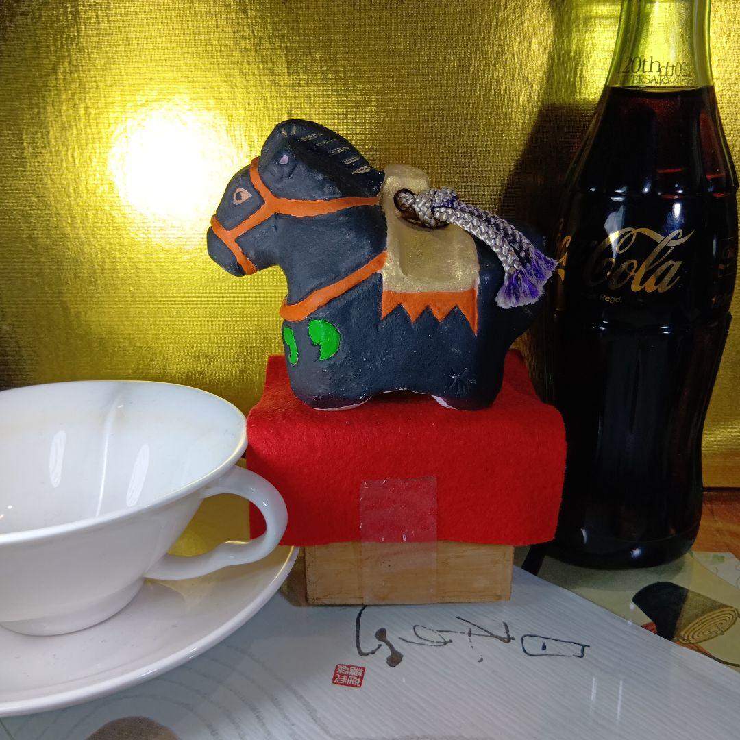 陶器製の馬の郷土玩具
