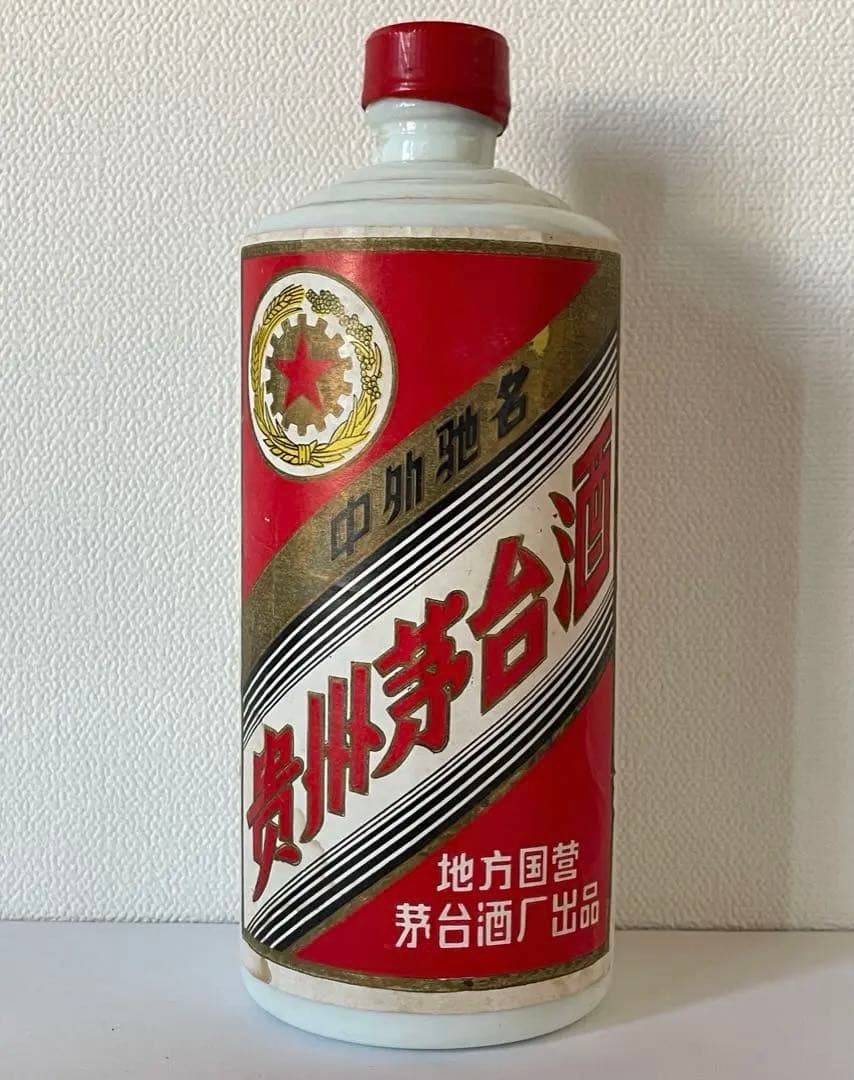 超稀少 貴州茅台酒1987年 五星麦 54% マオタイ酒 重さ1025g