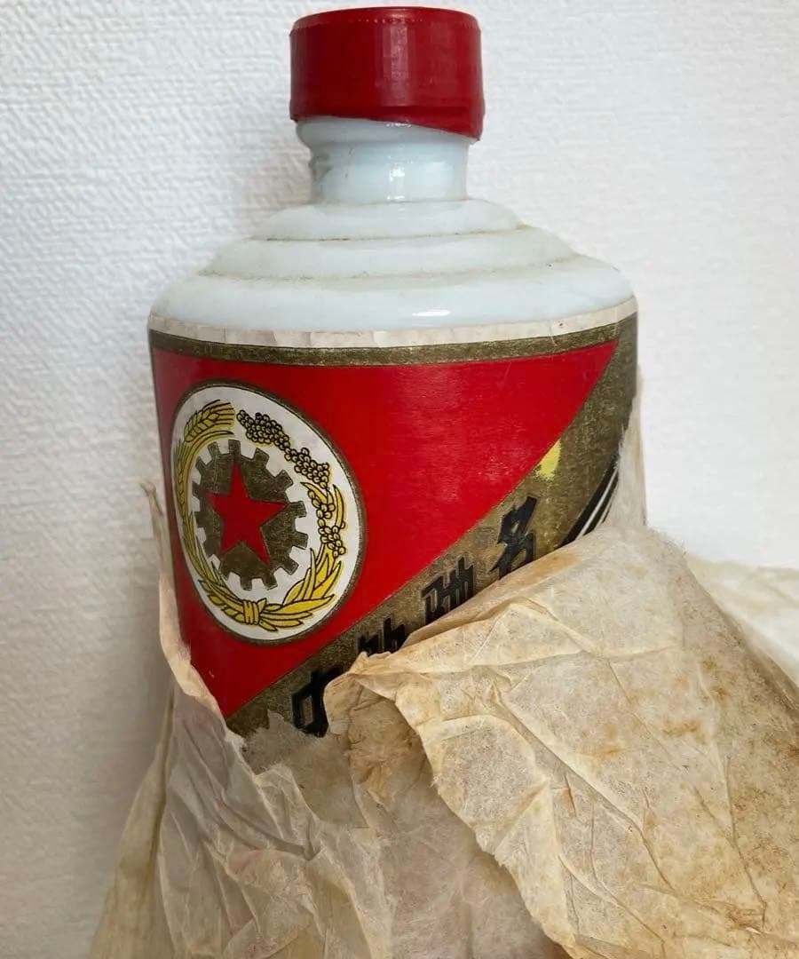 超稀少 貴州茅台酒1987年 五星麦 54% マオタイ酒 重さ1025g