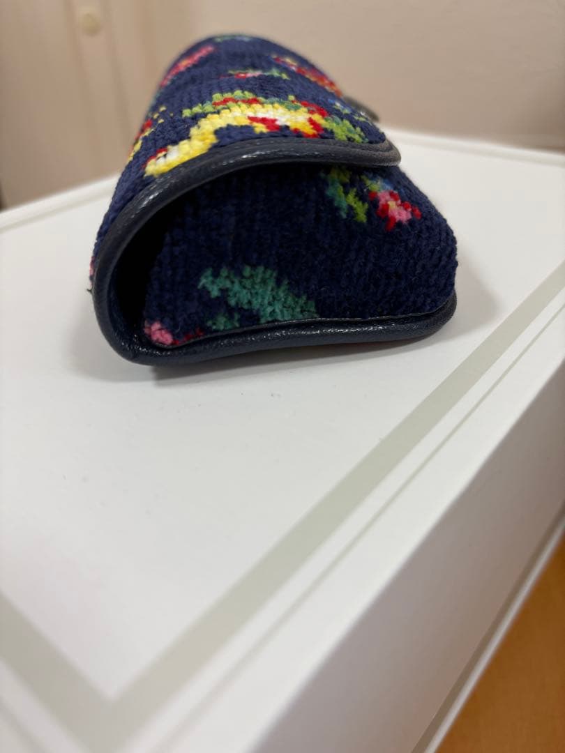 美品　フェイラー　ハイジ　メガネケース　ネイビー