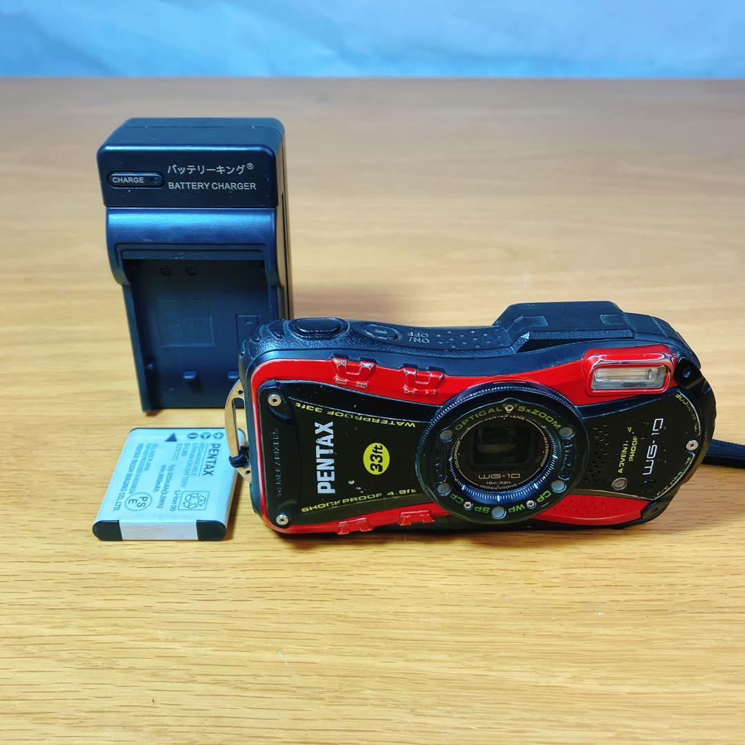 PENTAX WG-10 防水カメラ 10m防水 33ft 動作品 現状