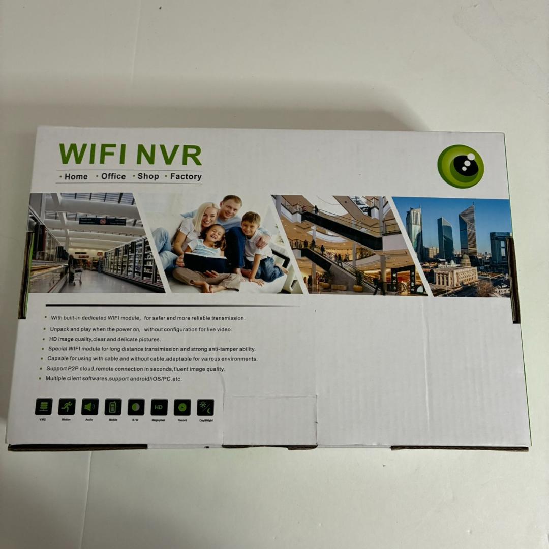 【未使用】WIFI NVR 無線ネットワークレコーダー 防犯カメラ用 監視録画機