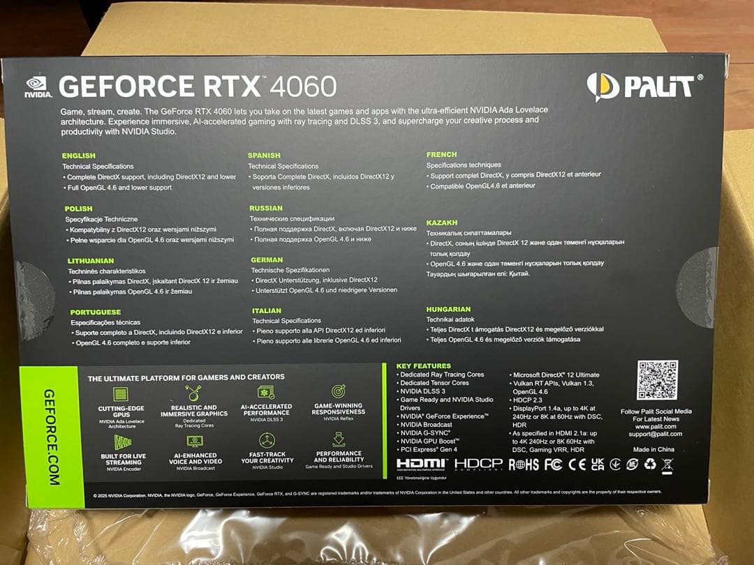 グラフィックボード・グラボ・ビデオカード RTX 4060 infinity2